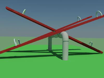 3d saw playground equipment model - see saw.max by Animation Anchor Line